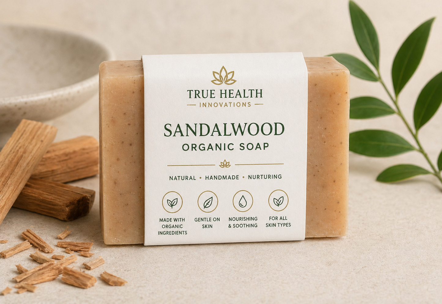 Organic Sandalwood Bar Soap